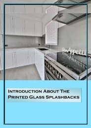 Printed Glass Splashbacks To Give Your Kitchen A Artistic Look!