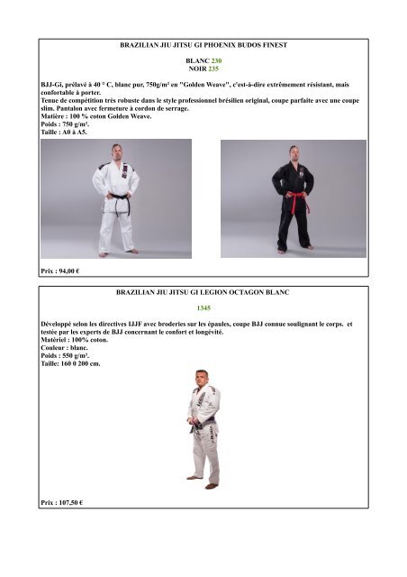 catalogue sabretooth judo+jiu jitsu+BJJ saison 2018-2019