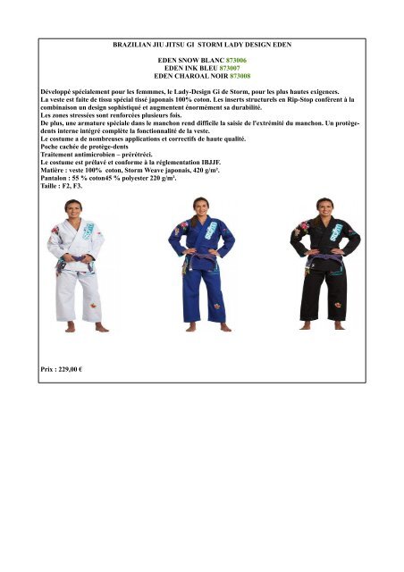 catalogue sabretooth judo+jiu jitsu+BJJ saison 2018-2019