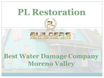 Best Water Damage Company Moreno Valley