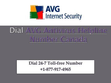 Dial AVG Antivirus Helpline Number Canada +1-877-917-4965