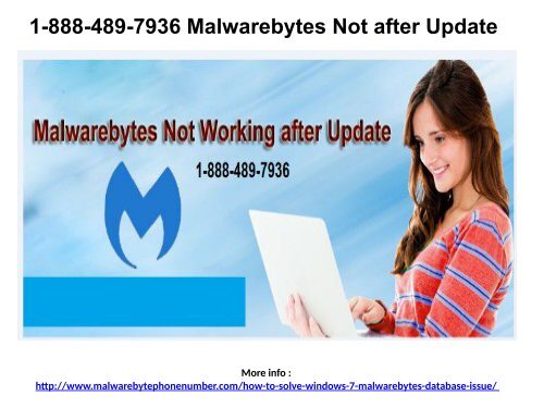 1-888-489-7936 Malwarebytes Not Working after Update