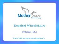 Hospital Wheel chairs | Mother goose Medical Supply
