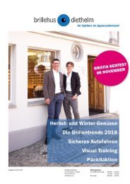 Hauszeitung Brillehus Herbst 2017