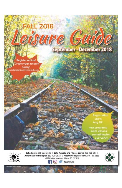 2018 Fall PAPR&amp;H Leisure Guide web1