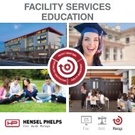 Hensel Phelps Services - Education - Digital Brochure