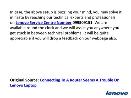 Connecting To A Router Seems A Trouble On Lenovo Laptop