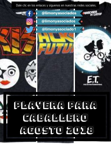 Catálogo Playera Caballero Agosto [Limón&asociados]