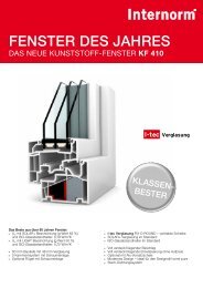 fenster des jahres - Internorm-Fenster AG