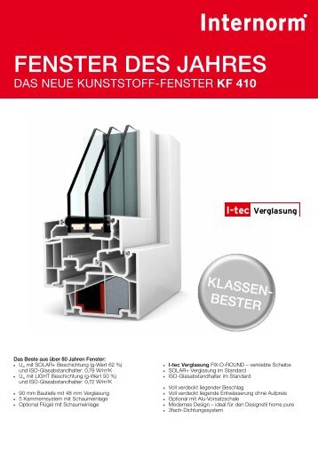 fenster des jahres - Internorm-Fenster AG