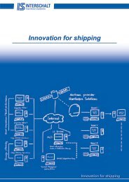 Innovation for shipping - INTERSCHALT maritime systems AG