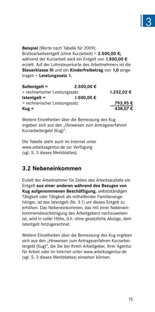 Merkblatt 8b Kurzarbeitergeld