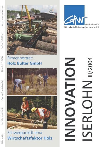 Innovation Iserlohn 03/2004 - Gesellschaft für Wirtschaftsförderung ...