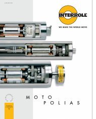 Extras opcionais Interroll Motopolia 138i