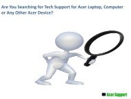 Acer Phone Number A Way To Diagnose And Repair Acer Device