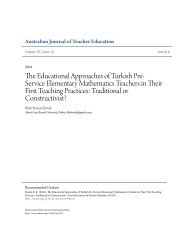 The Educational Approaches of Turkish Pre-Service Elementary Mathematics Teachers in Their First Teaching EJ1041869