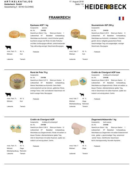 NAV Spezialitätenkatalog 17.08.2018