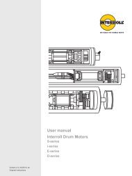 Drum Motor User Manual - Interroll