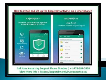 How to install and set up the Kaspersky antivirus on a Smartphone?