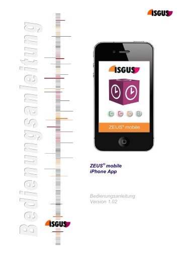 Bedienungsanleitung Version 1.02 ZEUS mobile iPhone App - isgus