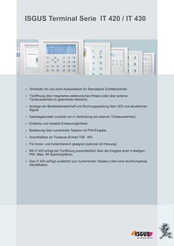 ISGUS Terminal Serie IT 420 / IT 430