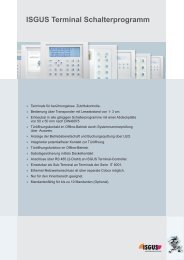 Technische Informationen Terminal Serie IT 400 SP - isgus