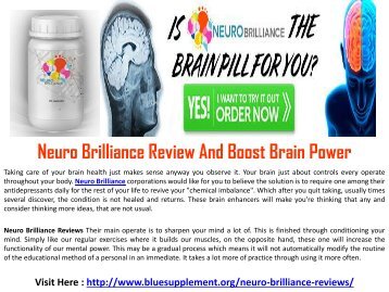 Neuro Brilliance - Improve Your Mind Power