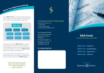 Flyer zu den B&B Fonds - GIP International SA