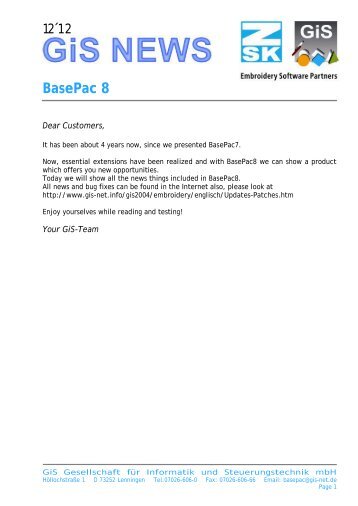 BasePac 8 - gis-net.de