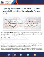 Signaling Devices Market Analysis, Growth, Share, Industry Trends, Supply Demand, Forecast and Sales to 2022