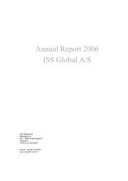 Annual Report 2006 ISS Global A/S