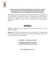 Decreto y Bases Reguladoras del XV Certamen Literario 