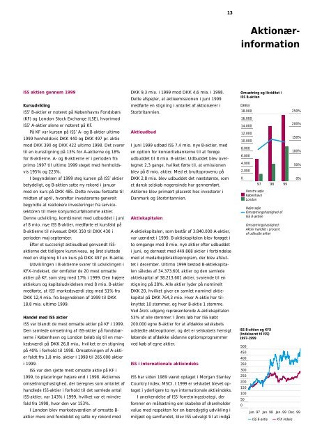 ÅRSRAPPORT 1999 - ISS