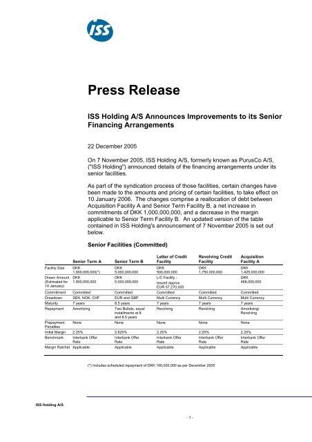 Press Release - ISS