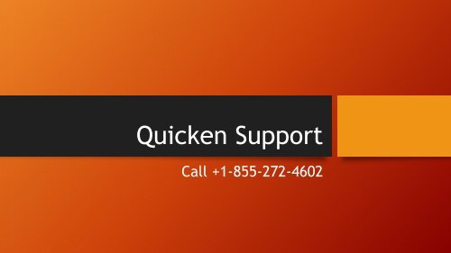 Quicken Technical Support Number