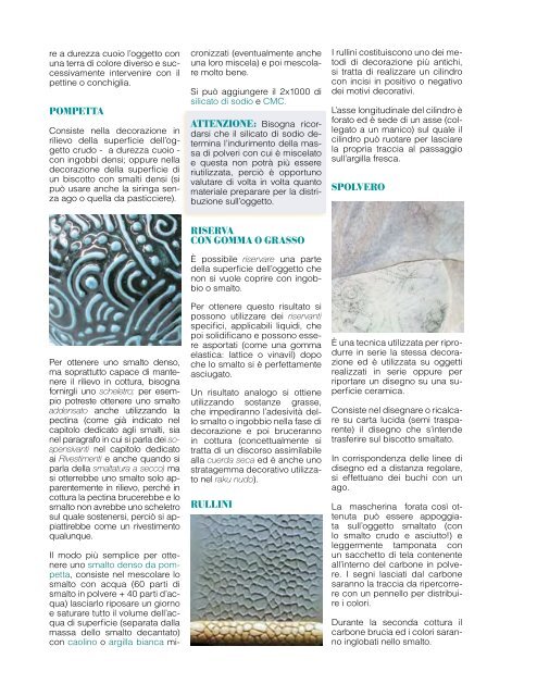 Ceramica Artistica: materiali tecniche storia di Edoardo Pilia