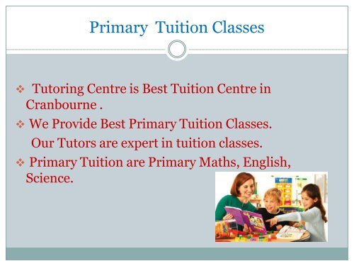 Tutoring Centre, Tutoring Cranbourne, Tutoring Services