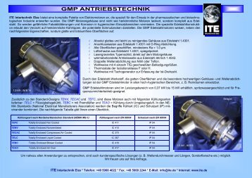 GMP ANTRIEBSTECHNIK - ITE Intertechnik Elze