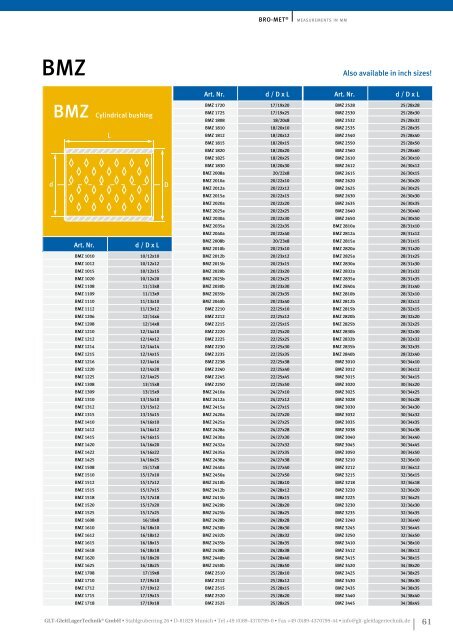 BMZ - GleitLagerTechnik GmbH