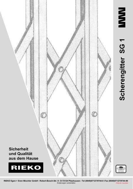 Scherengitter SG 1