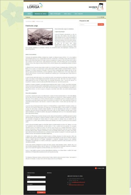 Extratos da obra  do historiador António Conde - História concisa da vila de Loriga - Das origens à extinção do município -  no site da Freguesia de Loriga