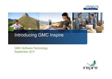Introducing GMC Inspire - GMC Software Technology