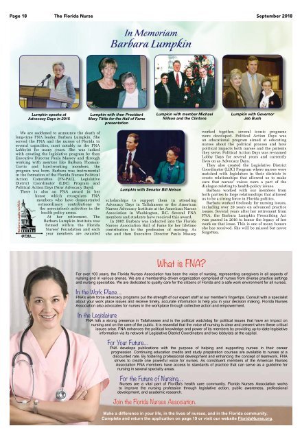 The Florida Nurse - September 2018