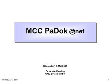 MCC PaDok @net MCC PaDok - GMC Systems