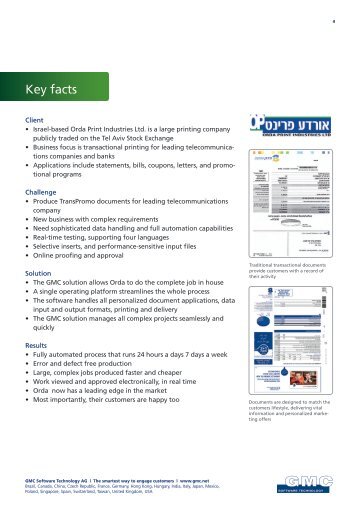Key facts - GMC Software Technology