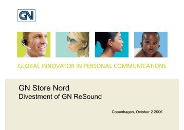 Download presentation (PDF) - GN Store Nord