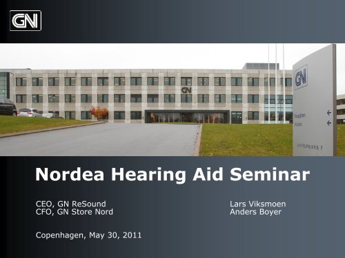 Nordea Hearing Aid Seminar - GN Store Nord
