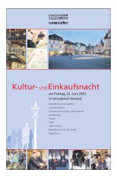 Kultur und Einkaufsnacht - Gmünder Tagespost