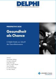 Gesundheit als Chance PERSPEKTIVE 2020 - Janssen-Cilag GmbH