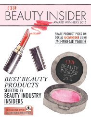 CEW Beauty Insider Award Winners 2016